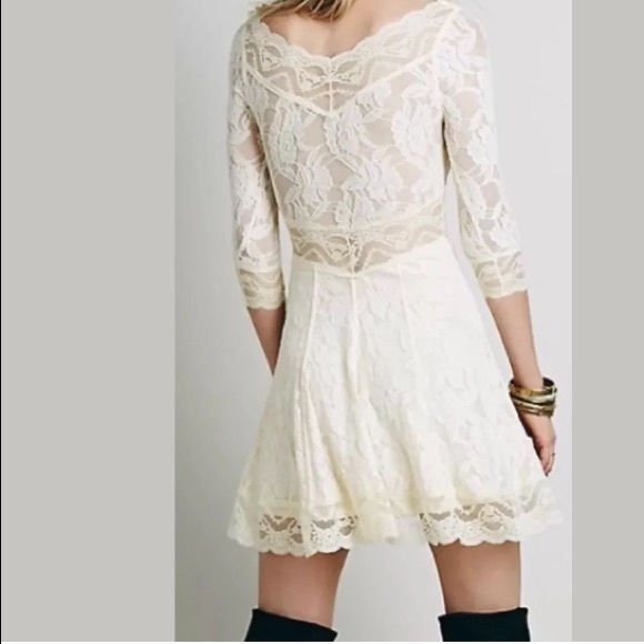 Free People Ivory Lace Dress - Picture 2 of 8